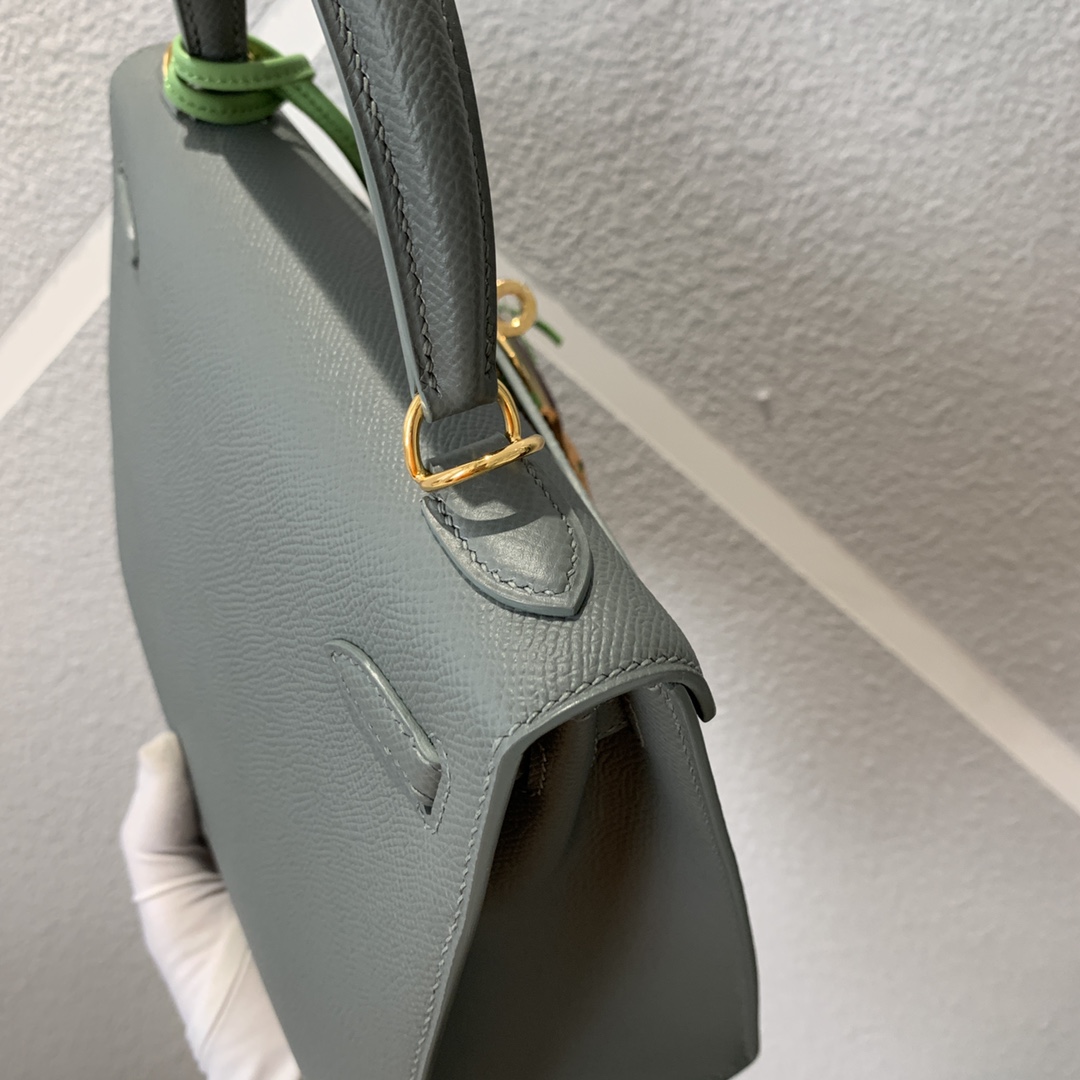 에르메스 켈리백25 그린 금장 앱송